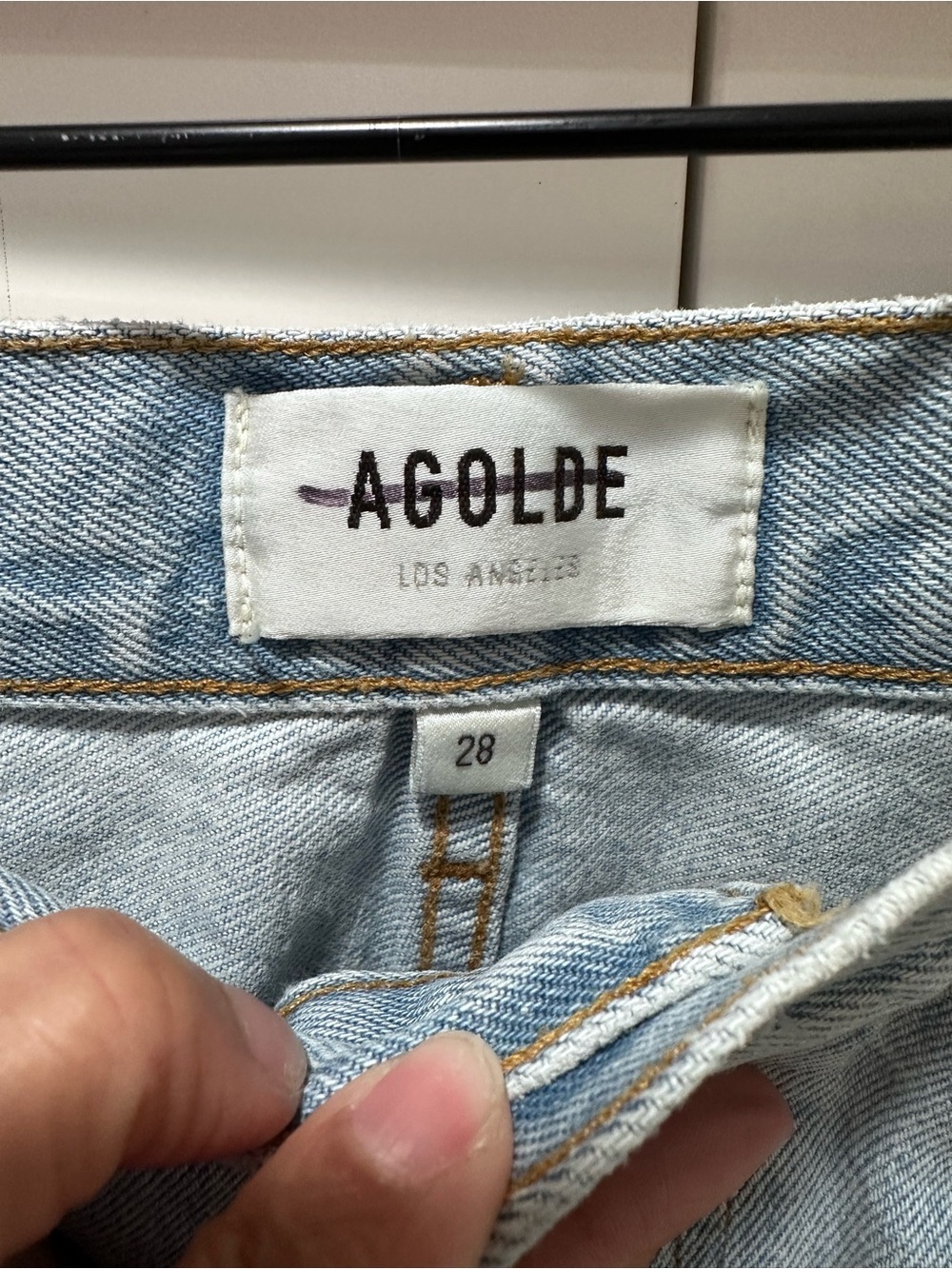 Agolde 90’s Pinch Waist High-Rise Straight Leg Jeans Size 28 - Picture 6 of 12